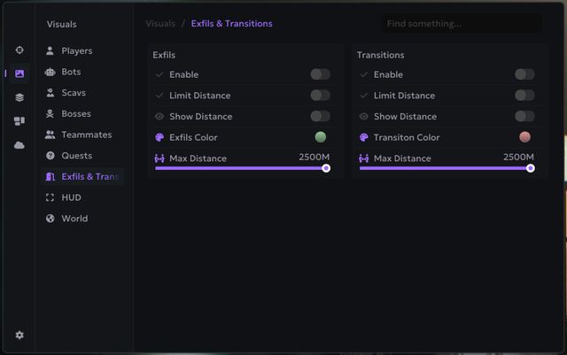 EFT — Visuals exfils & transitions